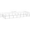 Dog Kennel Silver 266.0 ft¬≤ Steel