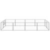 Dog Kennel Silver 86.1 ft¬≤ Steel