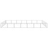 Dog Kennel Silver 376.7 ft¬≤ Steel
