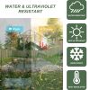 Large Metal Chicken Coop, Walk-in Chicken Run,Galvanized Wire Poultry Chicken Hen Pen Cage